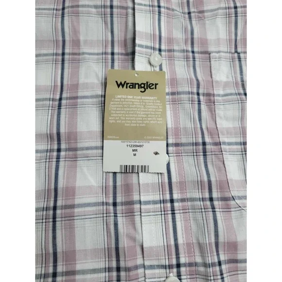 NWT‎ Wrangler Riata Long Sleeve Button Down Shirt Men's Medium - Picture 5 of 6
